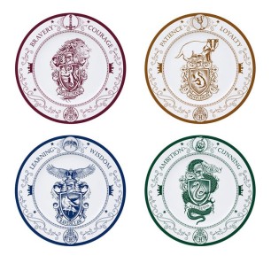 ABYSSE HARRY POTTER SET PLATOS CERAMICA CASAS