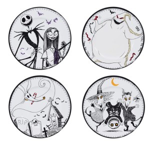 SET DE 4 PLATOS PESADILLA ANTES DE NAVIDAD 