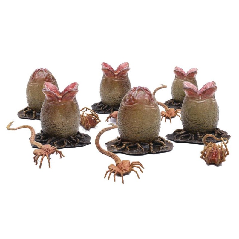 HUEVOS Y FACEHUGGER SET 6 FIGURAS 1/18 SCALE PREVI