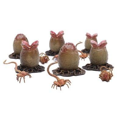 HUEVOS Y FACEHUGGER SET 6 FIGURAS 1/18 SCALE PREVI