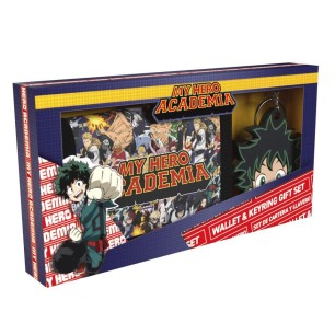 SET CARTERA Y LLAVERO MY HERO ACADEMIA