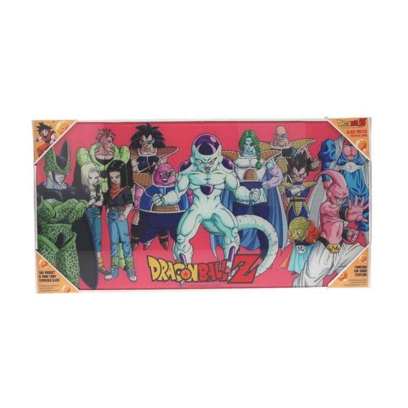 DRAGON BALL Z VILLANOS POSTER DE VIDRIO DRAGON BAL