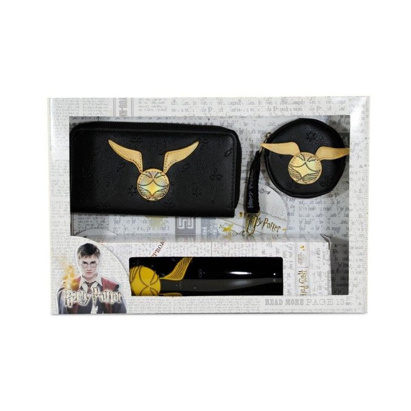 SET REGALO HARRY POTTER BOTELLA + MONEDERO